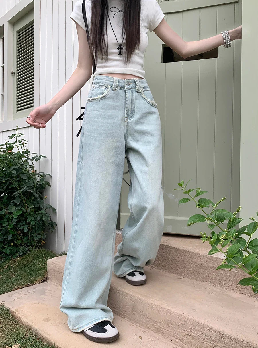 Casual Loose Y2K Street High Waist Denim Jean
