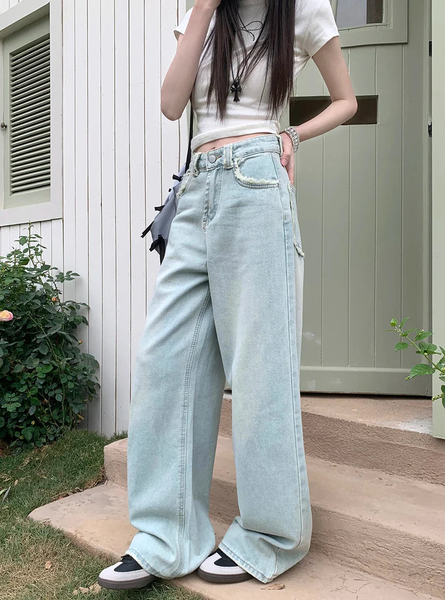 Casual Loose Y2K Street High Waist Denim Jean
