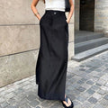 Loose Elegant Ankle Length Everyday Skirt
