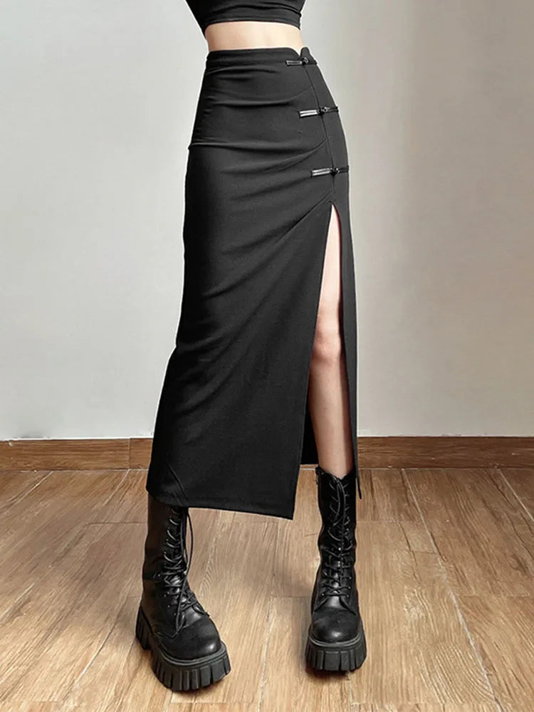 Split Casual All-Match Hot Street Skirt