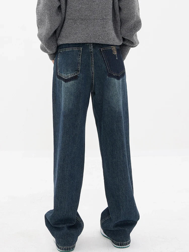 Fashion Street Wide Leg Denim Style Jean