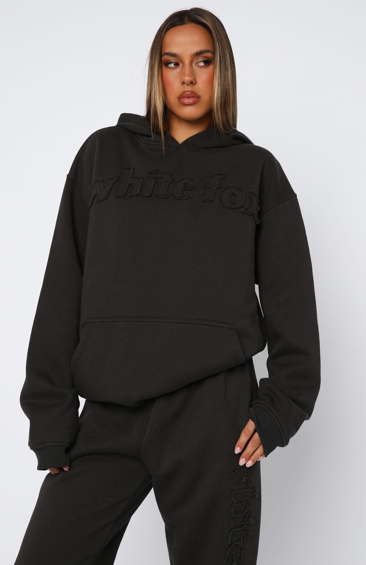 From Archives Lexi Oversized Charcoal Hoodie