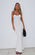 White Crochet Chic Elegant Maxi Dress