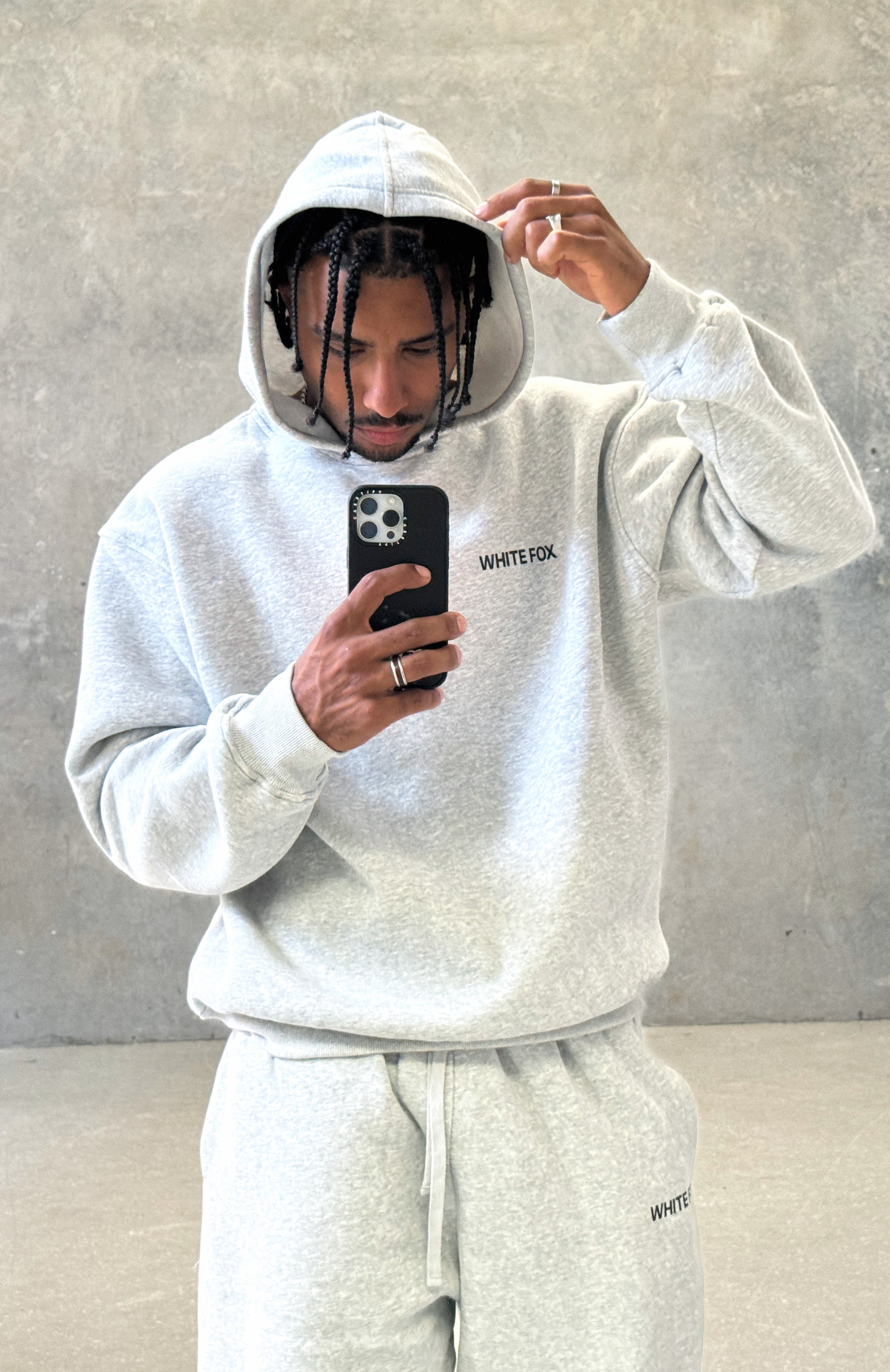 Core Classic Oversized Dark Grey Hoodie