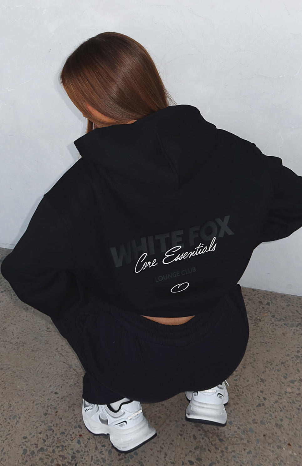 Core Essentials Oversized Black Hoodie