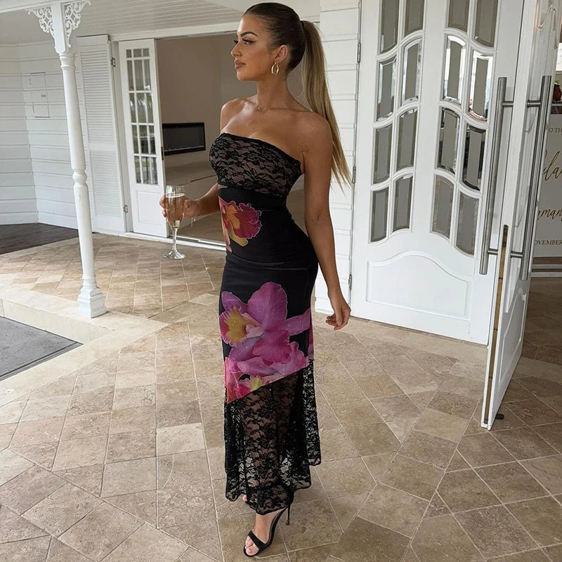Stylish Feminine Alluring Captivating Sensational Maxi Dress