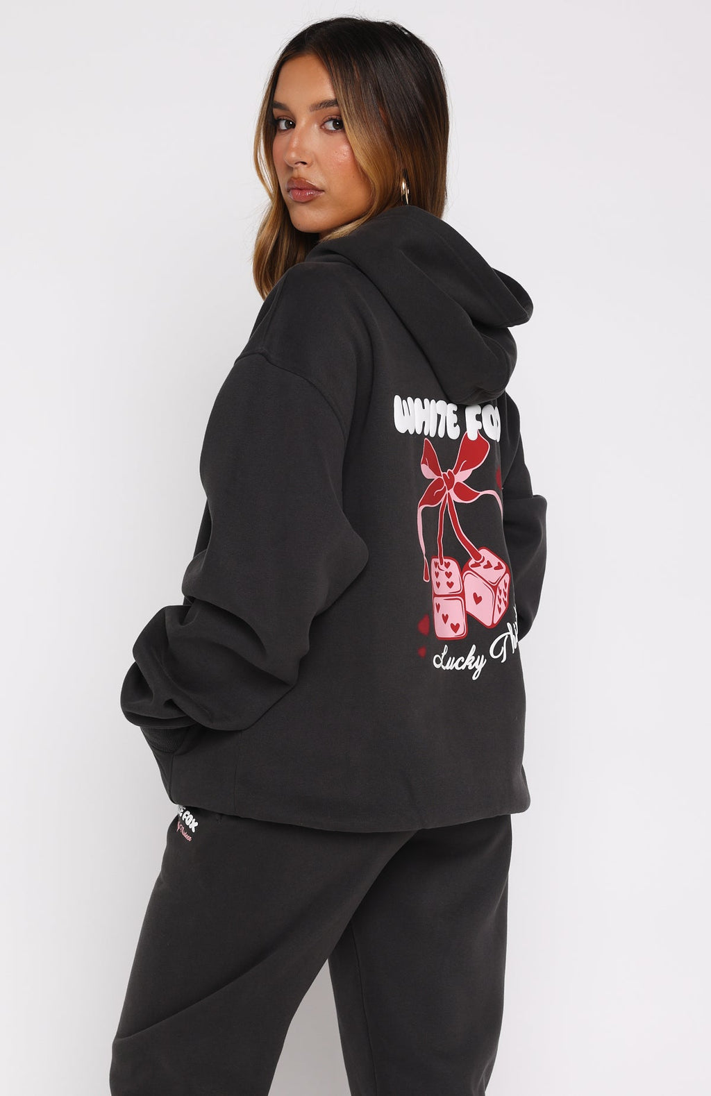 Lucky Thirteen Cheyenne Oversized Charcoal Hoodie