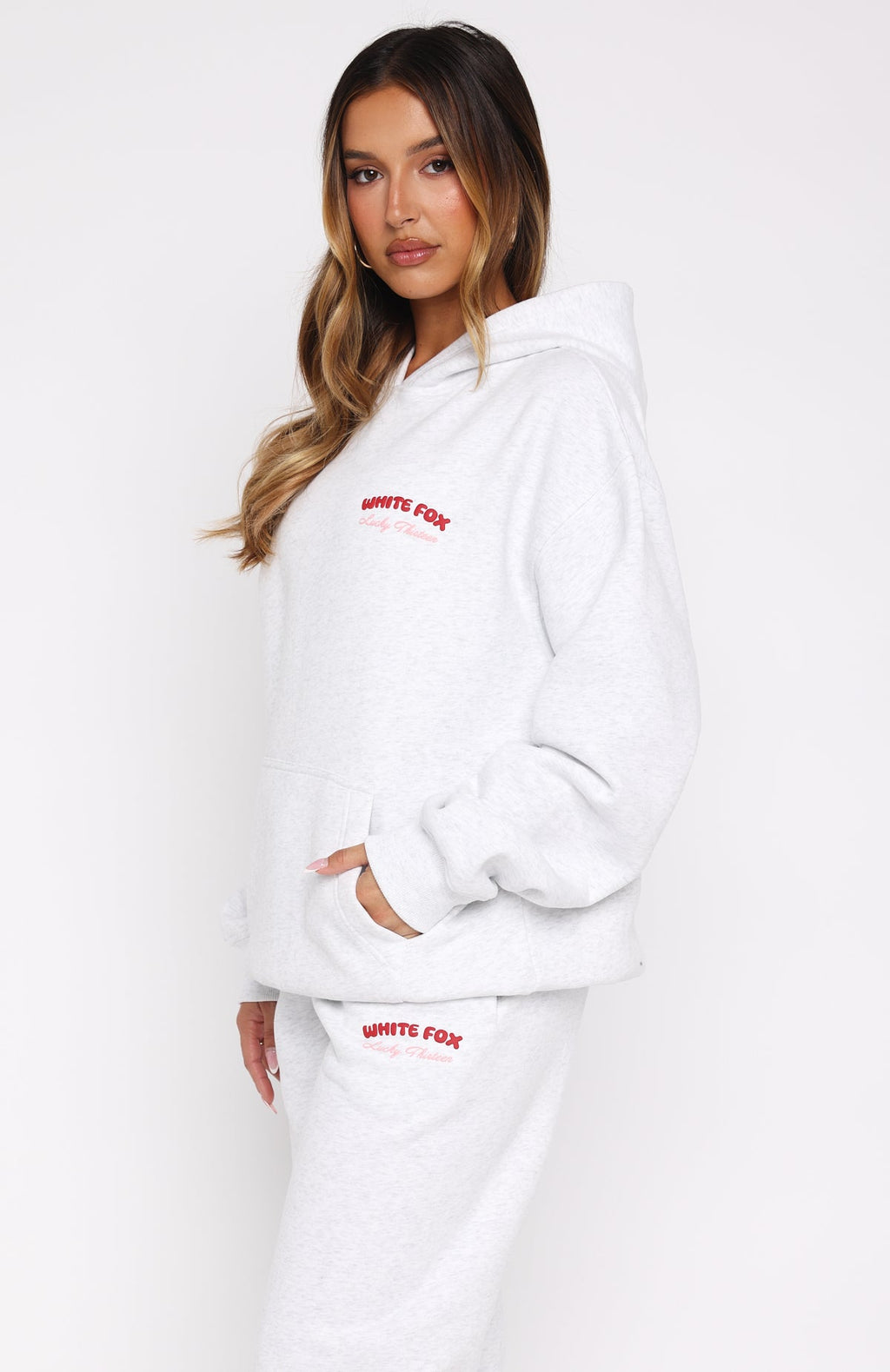 Lucky Thirteen Cheyenne Oversized Grey Marle Hoodie