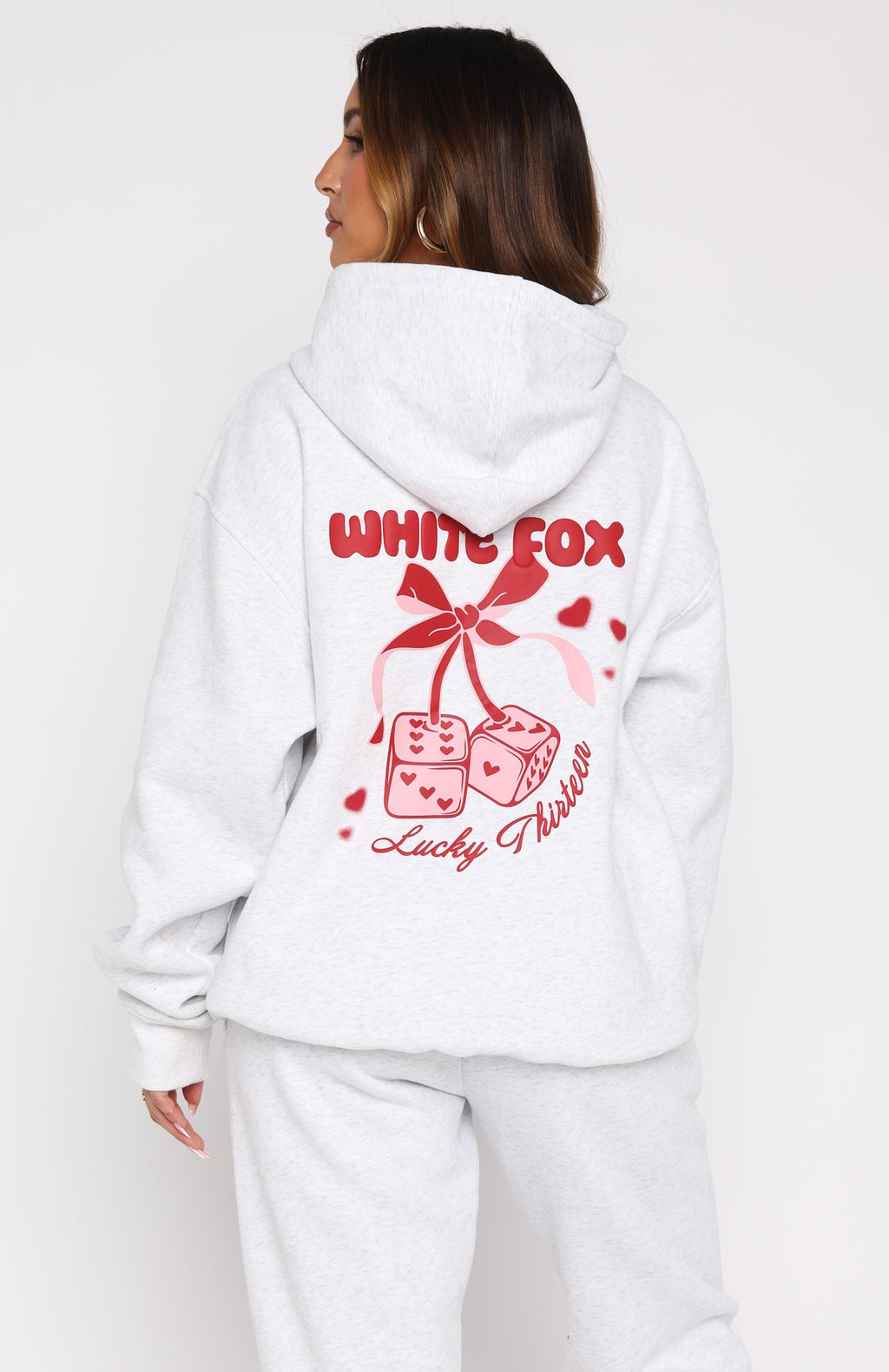 Lucky Thirteen Cheyenne Oversized Grey Marle Hoodie