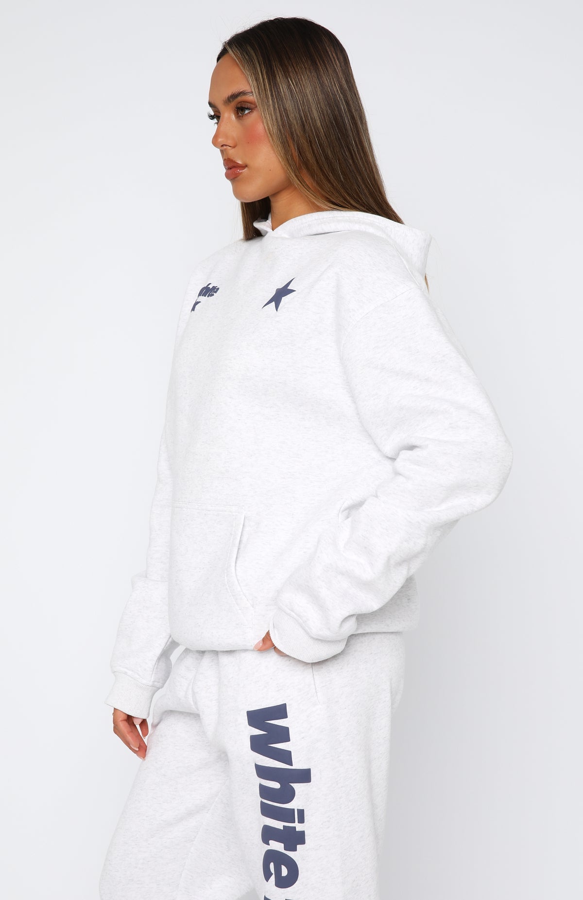 From Archives Freya Oversized Grey Marle Hoodie