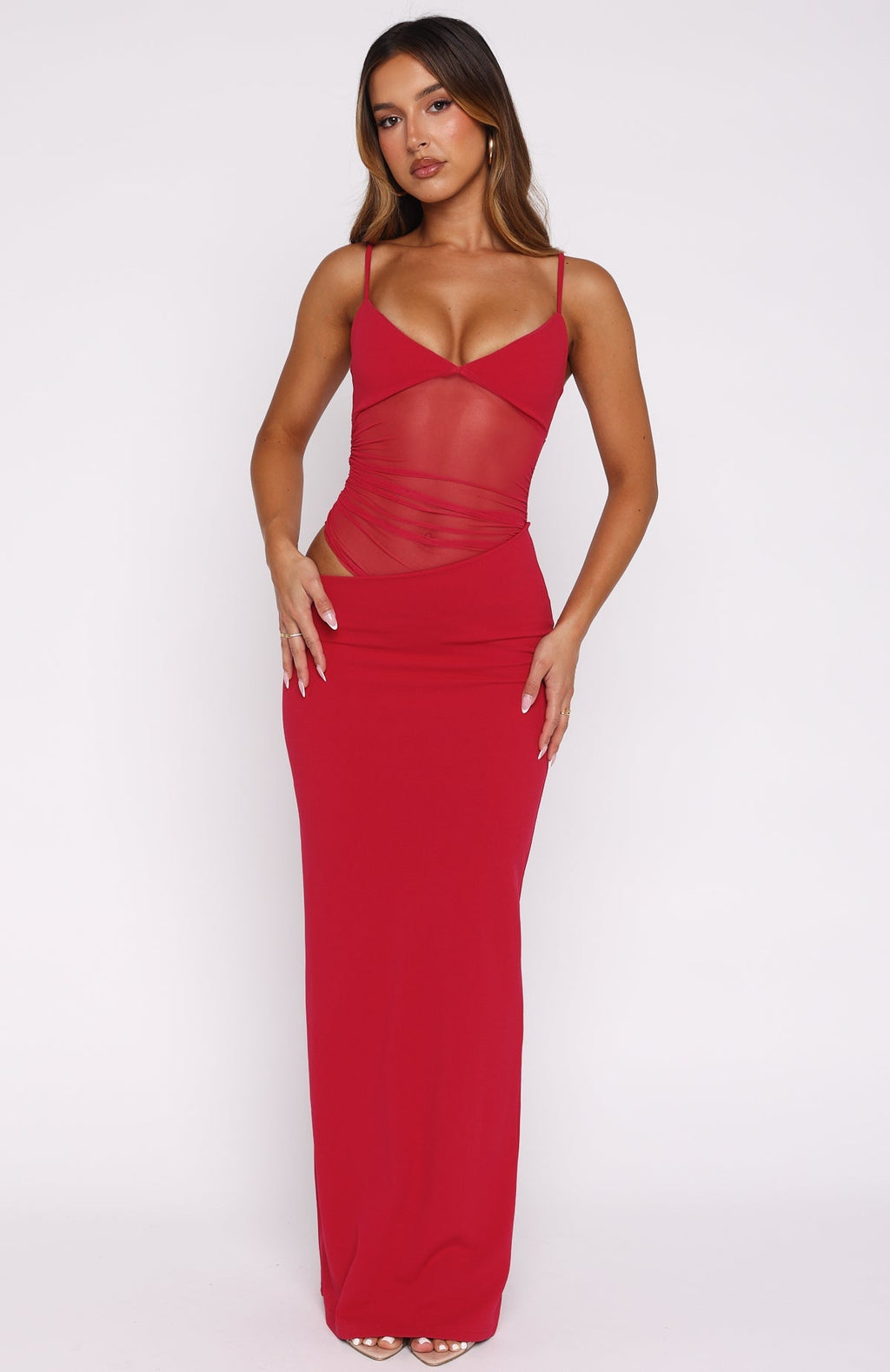 Berry Call Me Up Romantic Maxi Dress