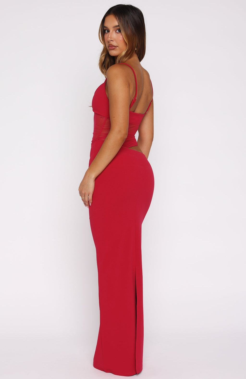 Berry Call Me Up Romantic Maxi Dress