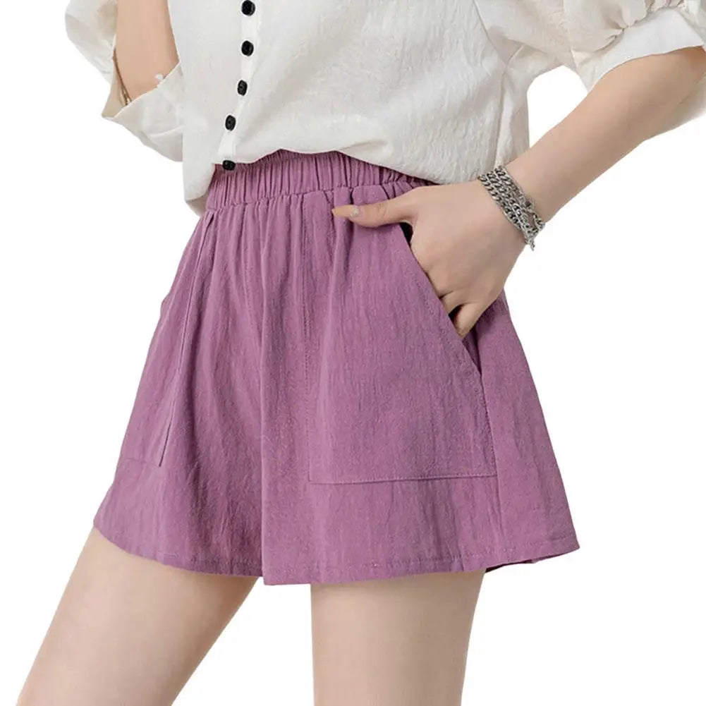 Cotton Gym Workout High Waist Sporty Short