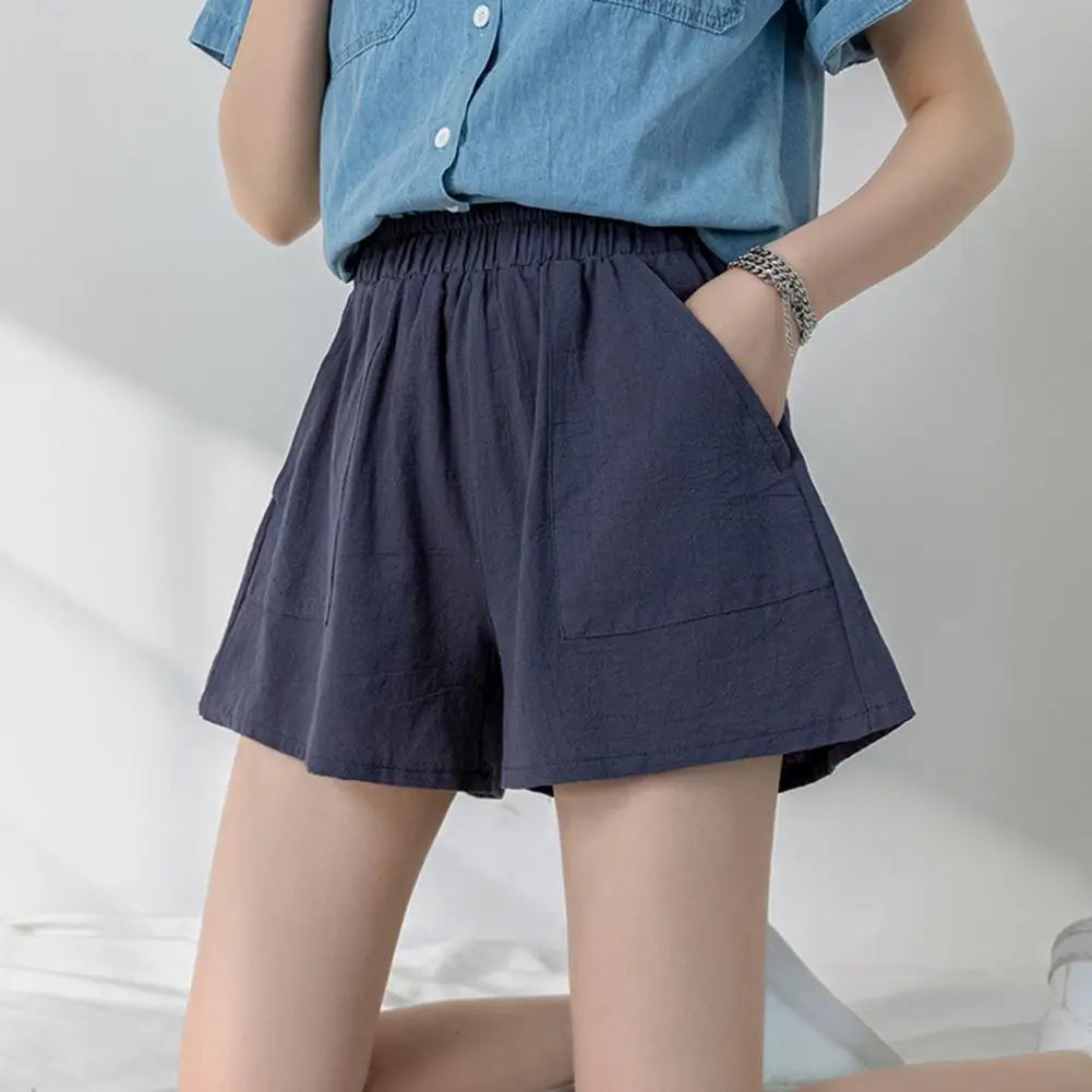 Cotton Gym Workout High Waist Sporty Short