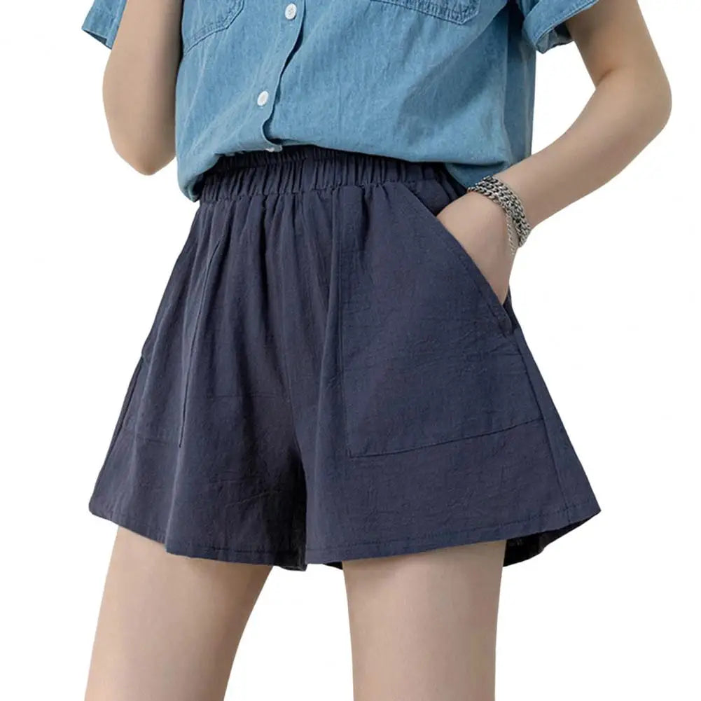 Cotton Gym Workout High Waist Sporty Short