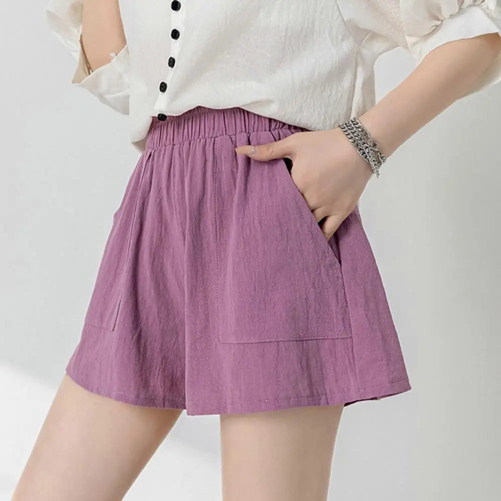 Cotton Gym Workout High Waist Sporty Short