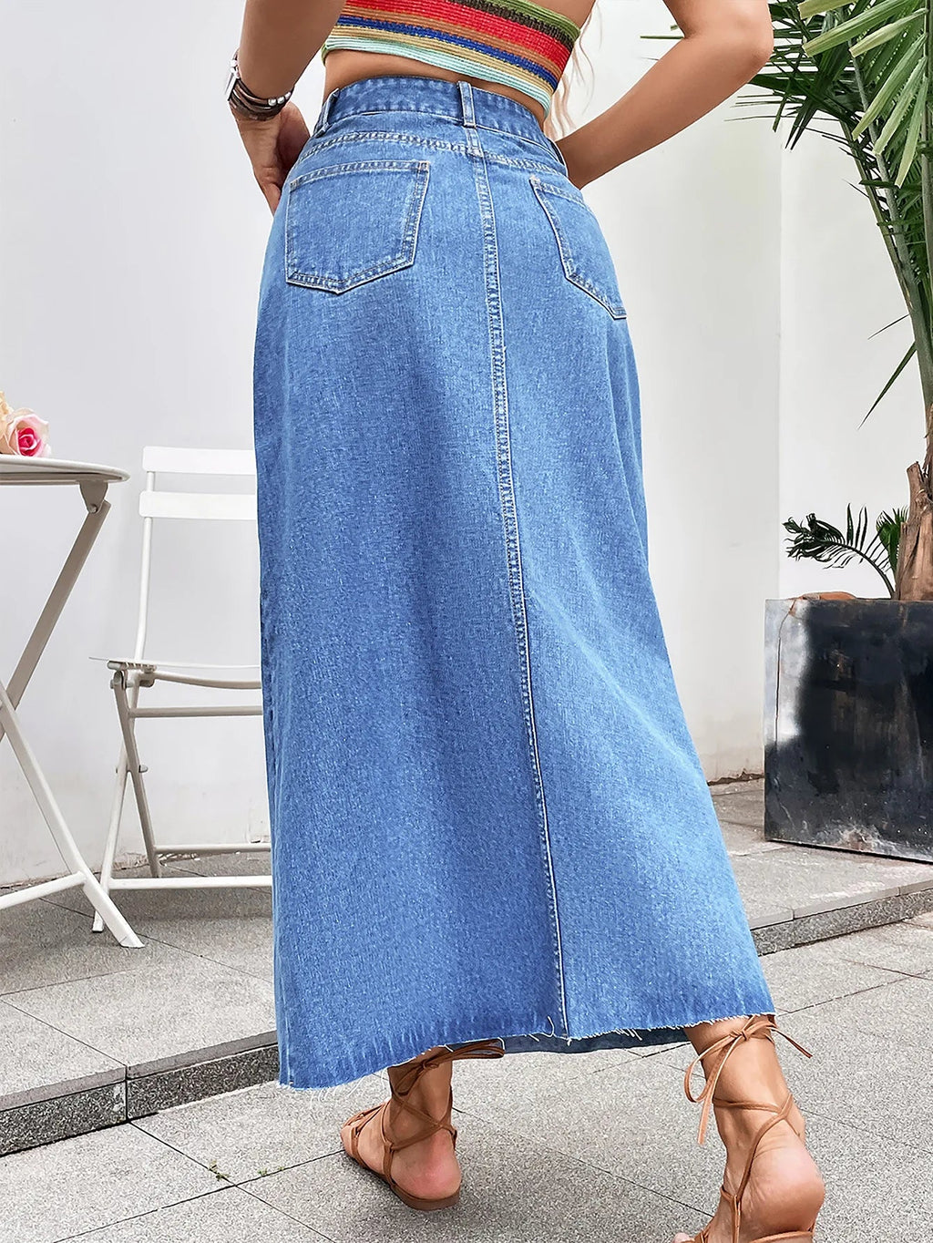 Knitted Sheer Elastic Translucent Club Party Skirt