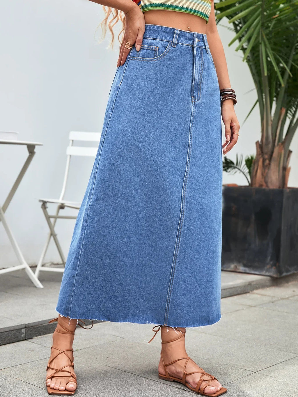 Knitted Sheer Elastic Translucent Club Party Skirt