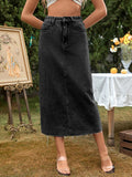 Knitted Sheer Elastic Translucent Club Party Skirt