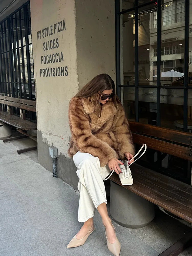 Cozy Retro Long Sleeve Coat