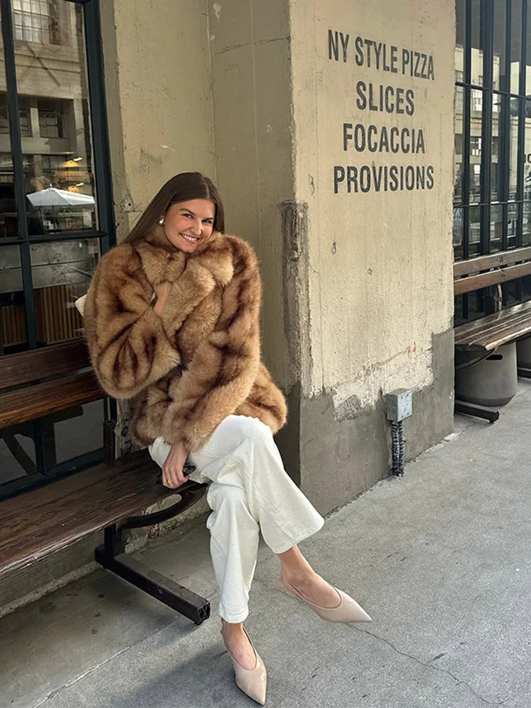 Cozy Retro Long Sleeve Coat
