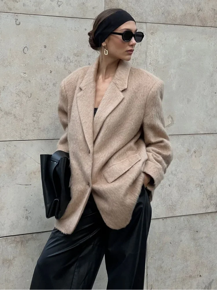 Plain Woolen Mini Coat