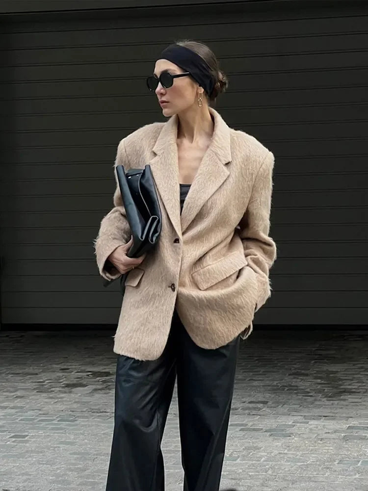Plain Woolen Mini Coat