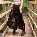 Boho Grunge Fairycore Retro Kawaii Skirt