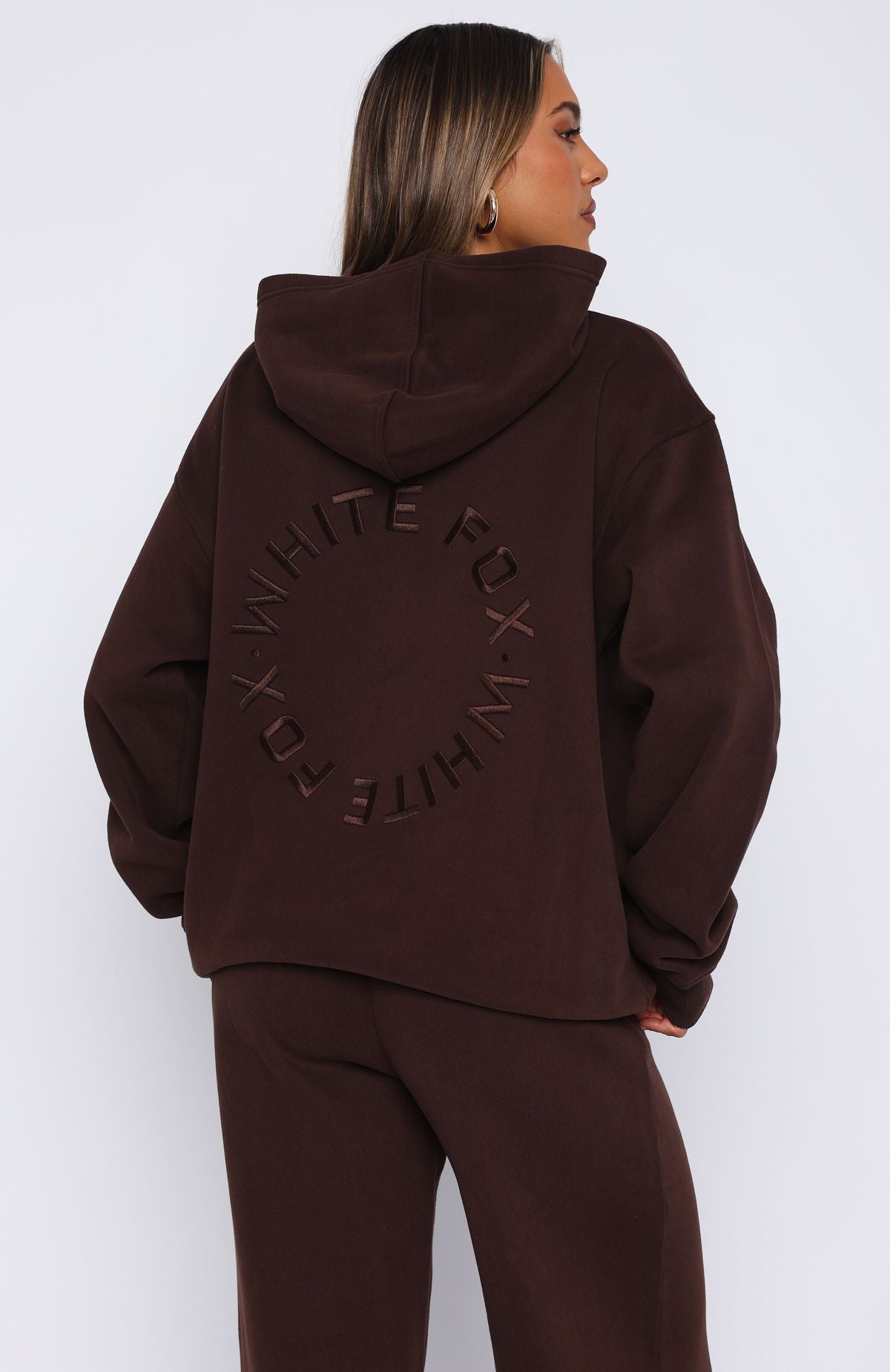 Stay Lifted Oversized Bitter Chocolate Hoodie