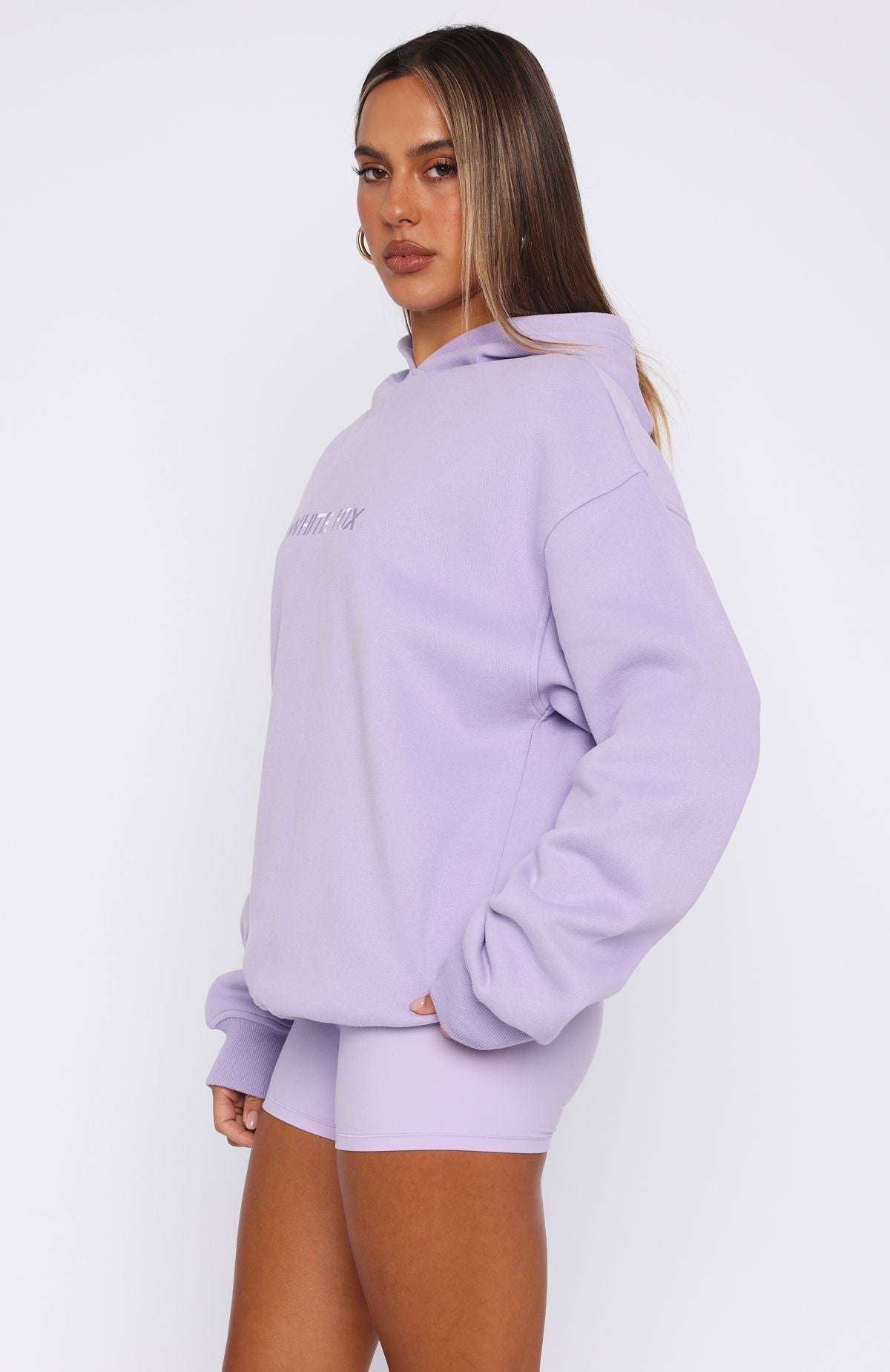 Stay Lifted Oversized Lavender Hoodie