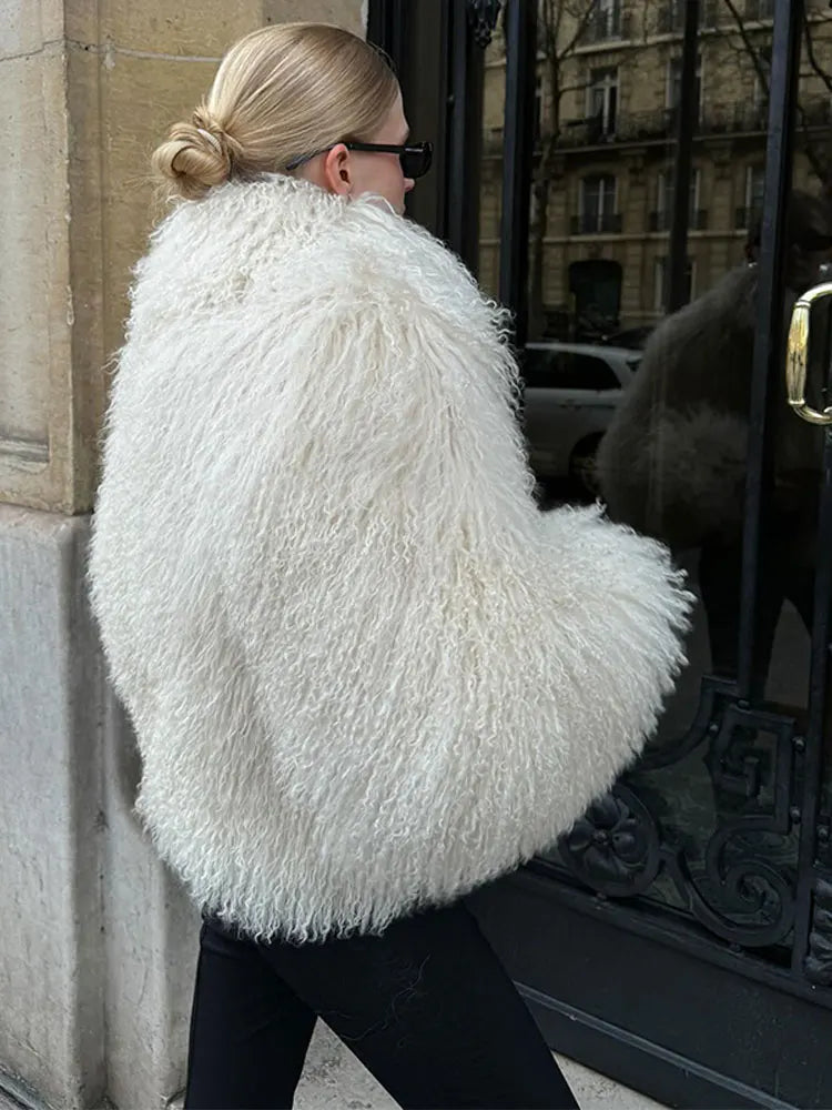 White Short Thick Coat