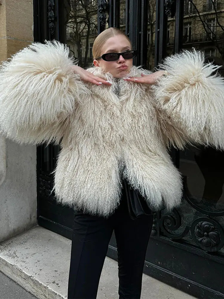White Short Thick Coat