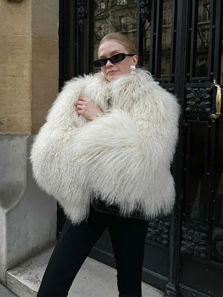 White Short Thick Coat