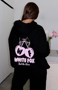 Feel Love Oversized Black Hoodie