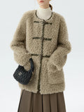 Office Style One-Piece Wool Coat
