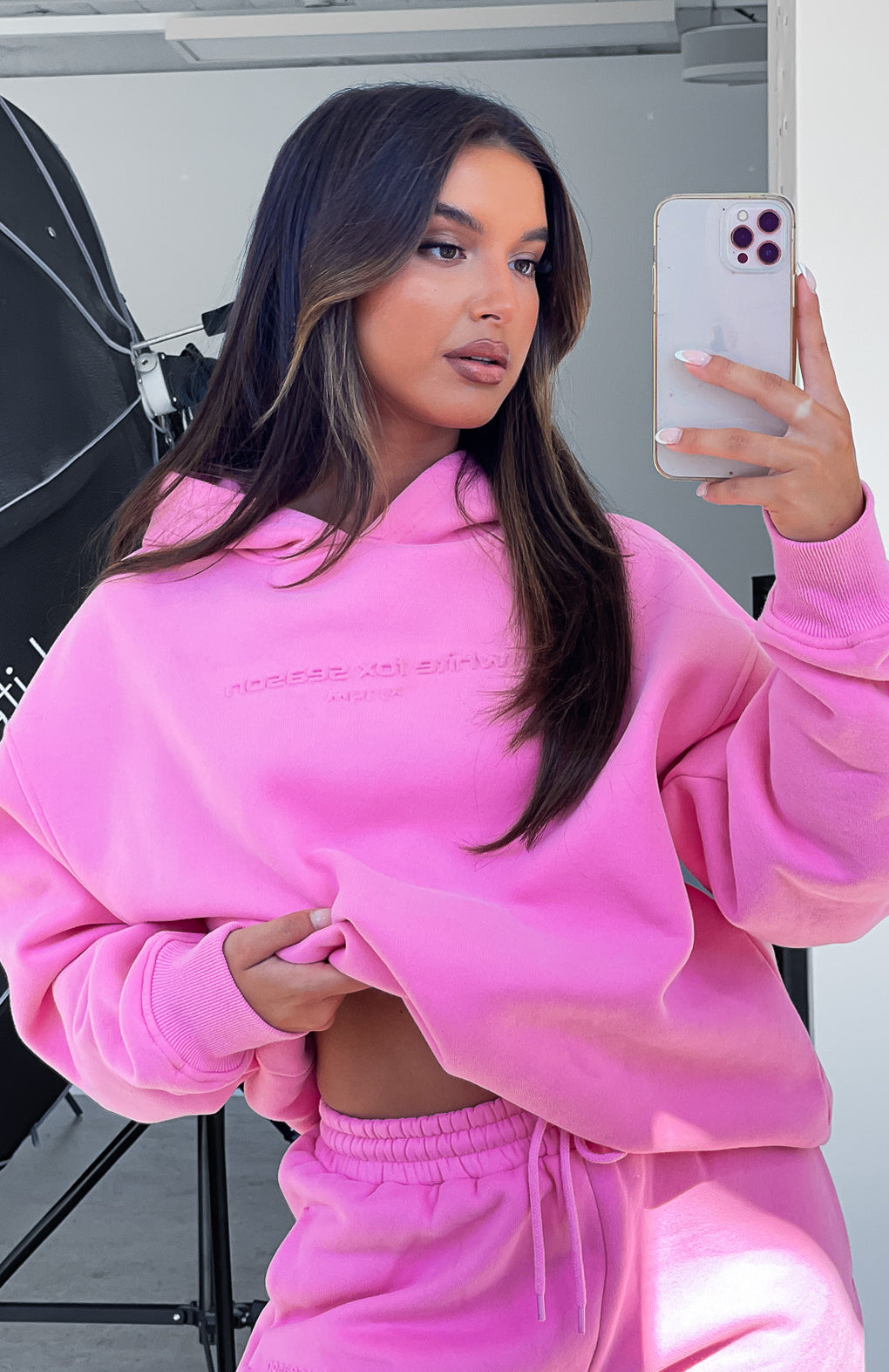 Future Forward Oversized Candy Pink Hoodie
