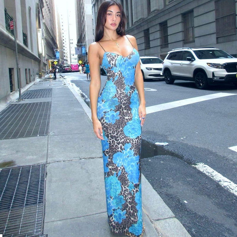 Printed Slim Fit Street Style Maxi Dress