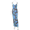 Printed Slim Fit Street Style Maxi Dress