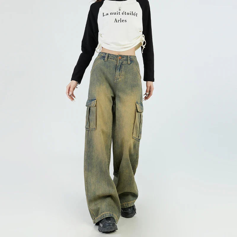 Y2K Pocket Harajuku Street Style Jean