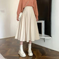 Korean College Thick A-line Skirt