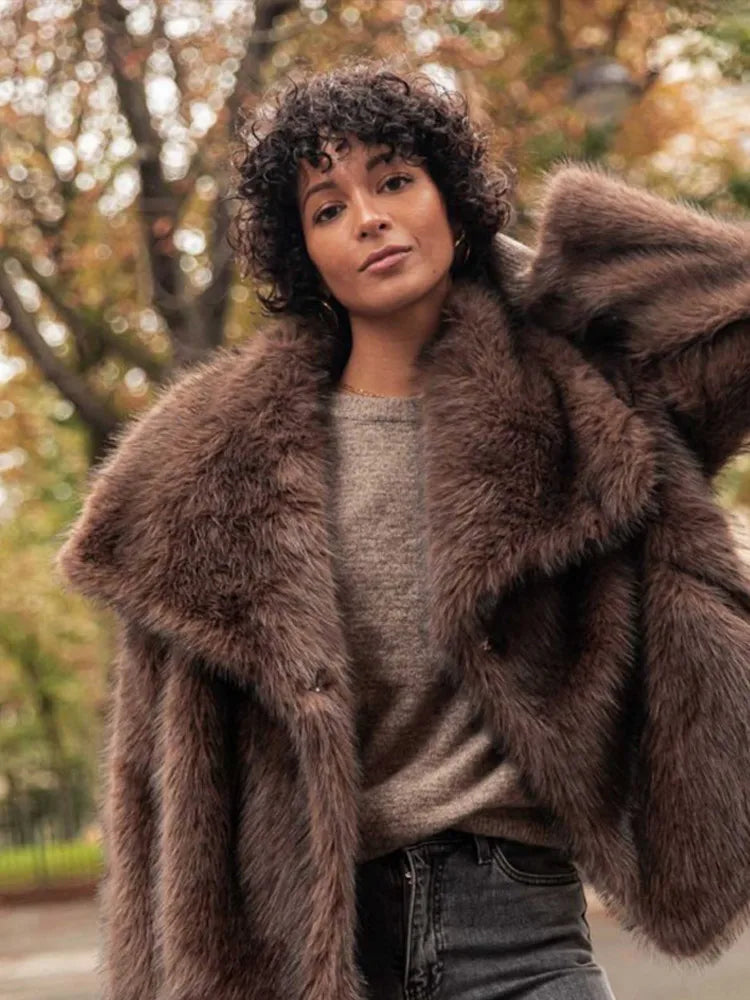 Fox Plush Short Coat