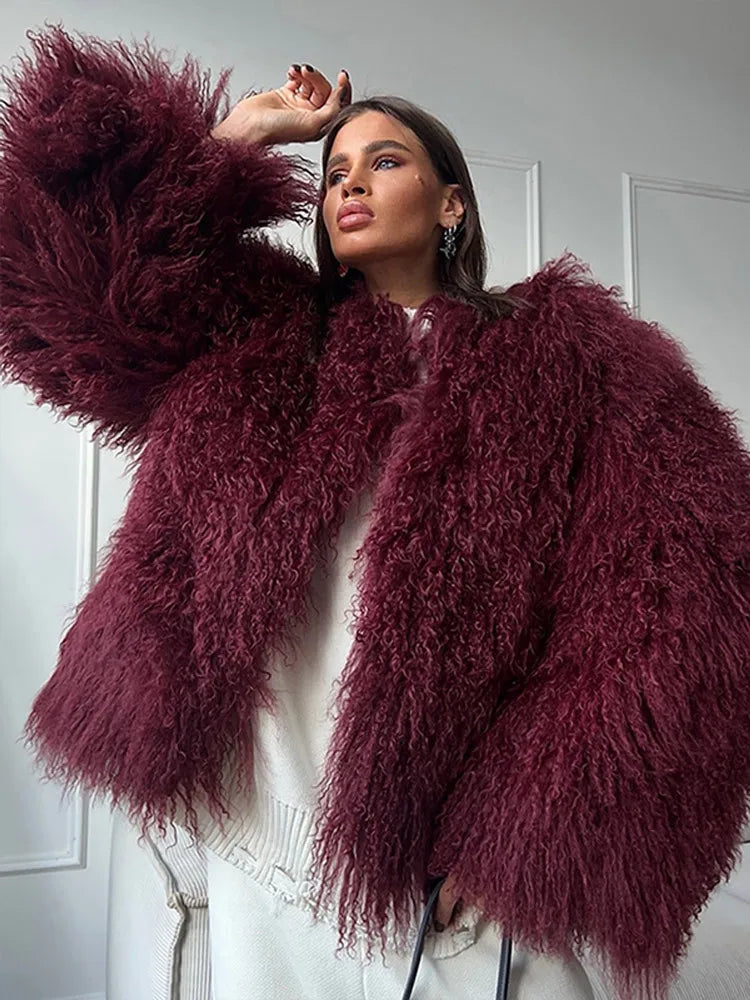 Fuzzy Tassel Loose Sleeve Coat