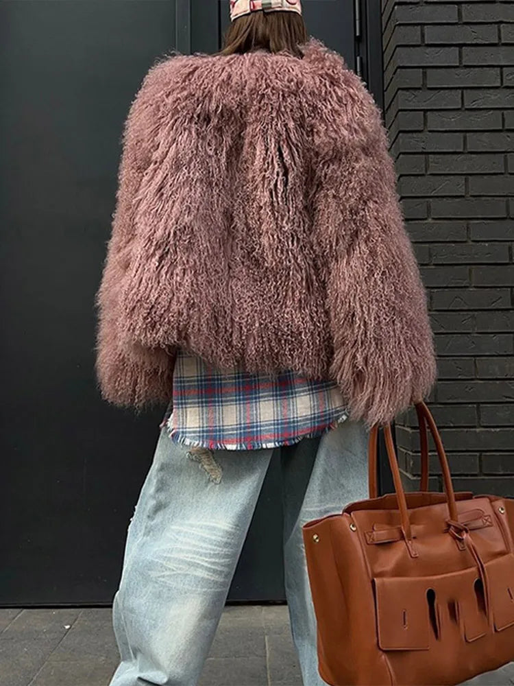 Fuzzy Tassel Loose Sleeve Coat