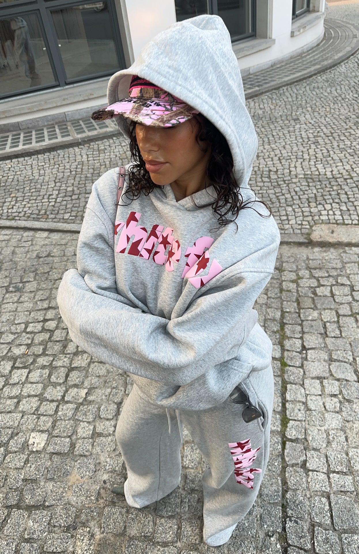 From Archives Jaxx Oversized Dark Grey Marle Hoodie