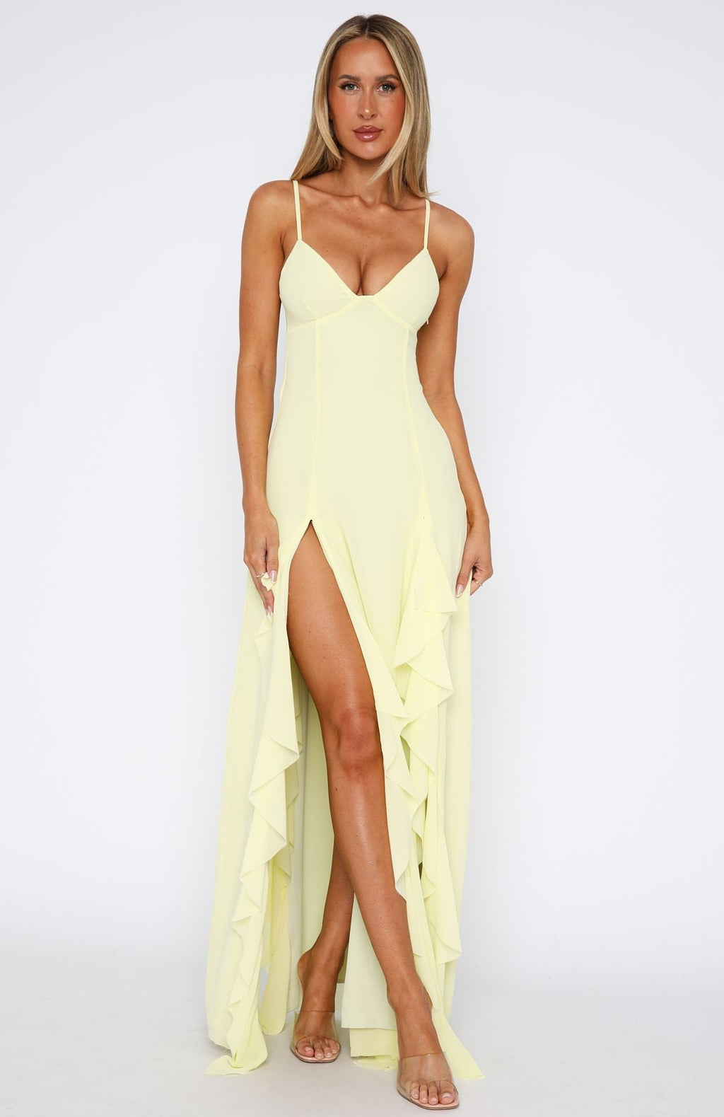 Lemon Summer Glow Maxi Dress