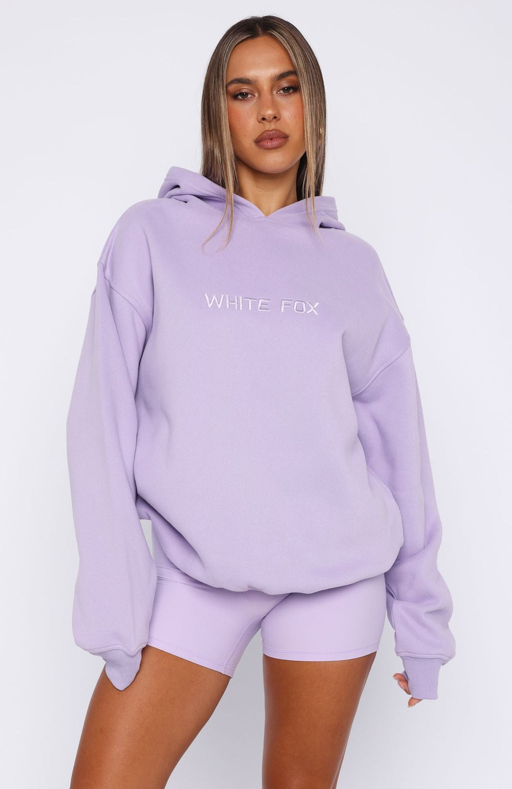 Stay Lifted Oversized Lavender Hoodie