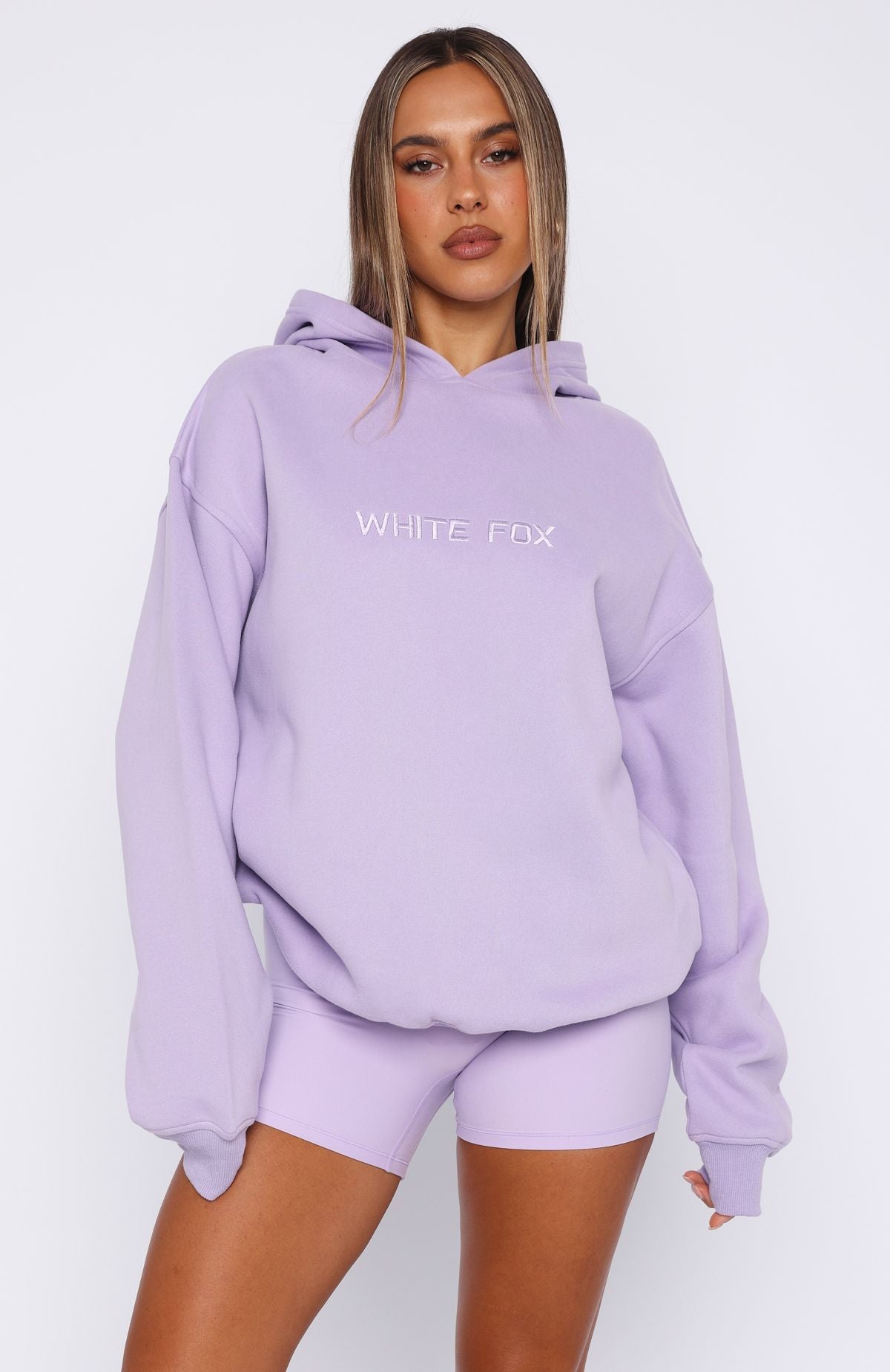 Stay Lifted Oversized Lavender Hoodie