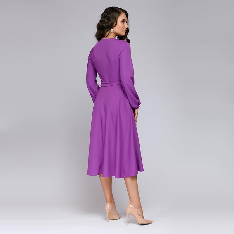 Vintage A Line Sash Elegant Party Dress