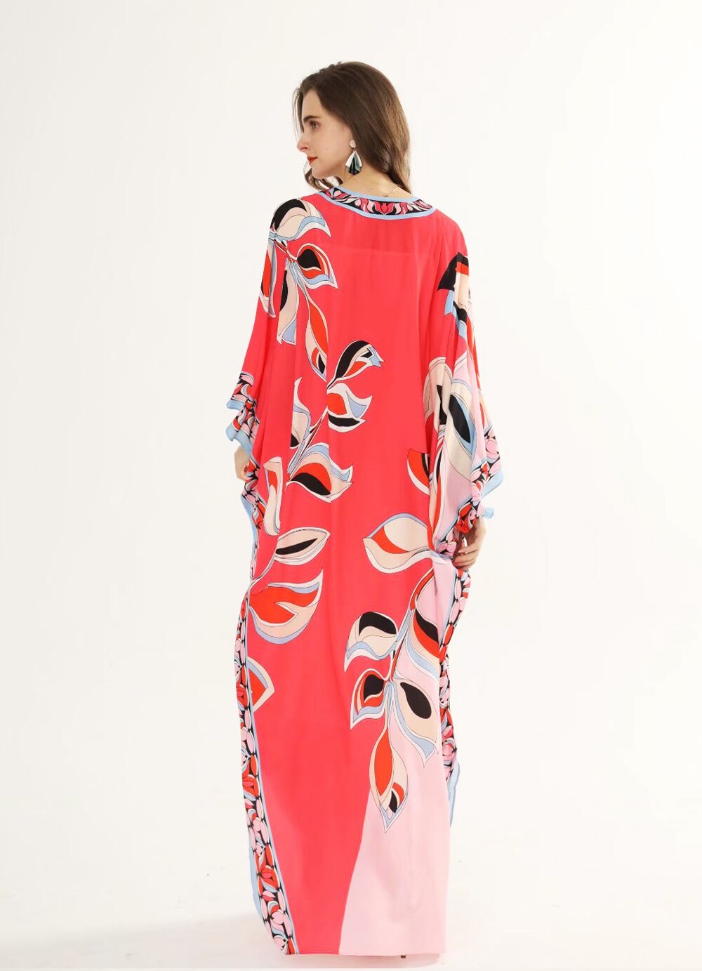 Floral Printed Loose Elegant Maxi Dress