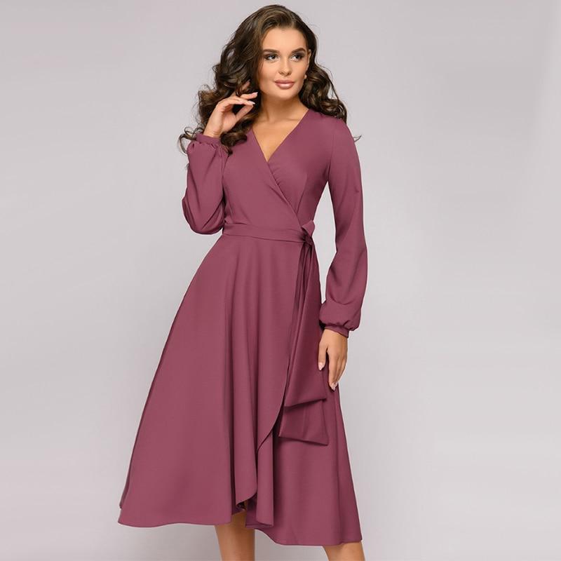 Vintage A Line Sash Elegant Party Dress